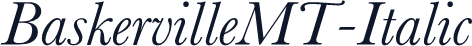 BaskervilleMT-Italic