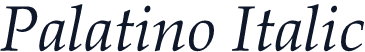 Palatino Italic