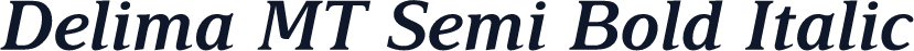 Delima MT Semi Bold Italic