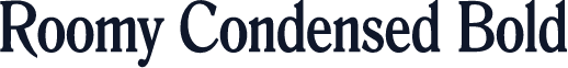 Roomy Condensed Bold