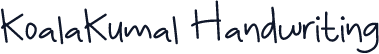 KoalaKumal Handwriting