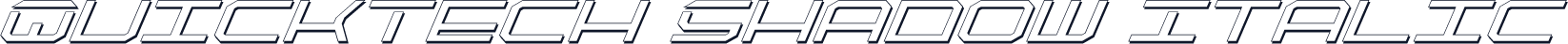 QuickTech Shadow Italic