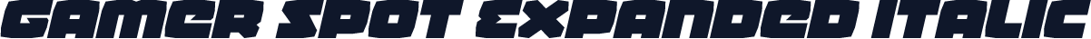 Gamer Spot Expanded Italic