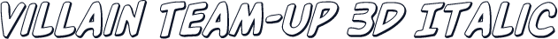Villain Team-Up 3D Italic