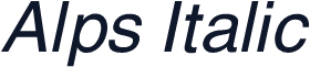 Alps Italic