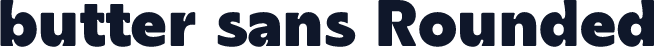 butter sans Rounded