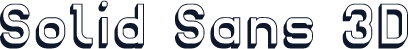 Solid Sans 3D