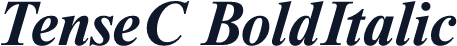 TenseC BoldItalic