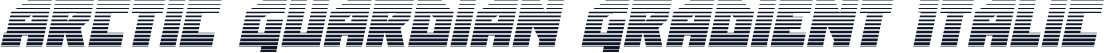 Arctic Guardian Gradient Italic