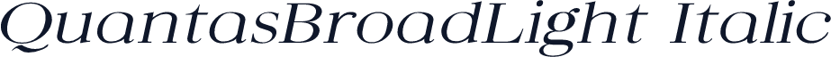 QuantasBroadLight Italic