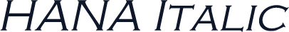 HANA Italic