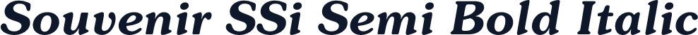 Souvenir SSi Semi Bold Italic