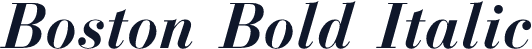 Boston Bold Italic
