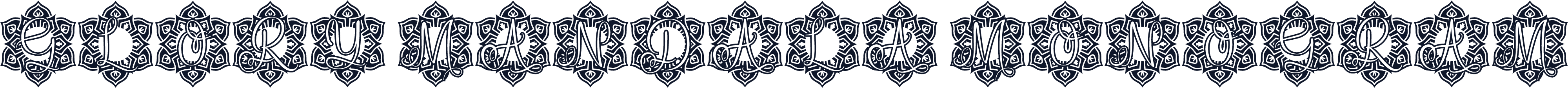 Glory Mandala Monogram