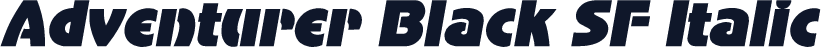 Adventurer Black SF Italic
