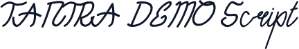 TANTRA DEMO Script
