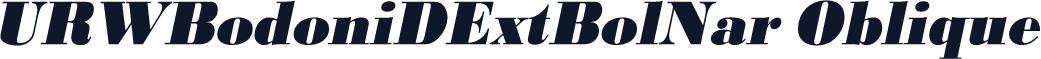 URWBodoniDExtBolNar Oblique