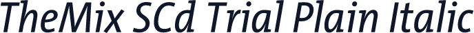 TheMix SCd Trial Plain Italic