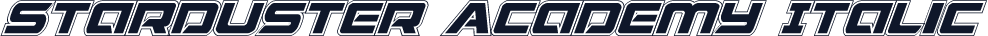 Starduster Academy Italic