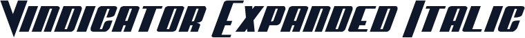 Vindicator Expanded Italic