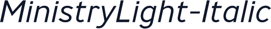 MinistryLight-Italic