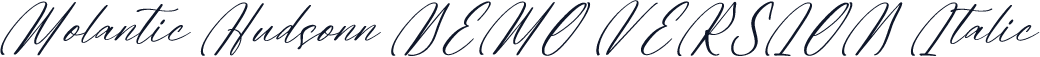 Molantic Hudsonn DEMO VERSION Italic