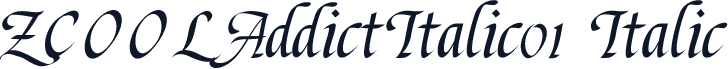 ZCOOLAddictItalic01 Italic