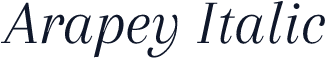 Arapey Italic