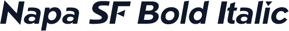 Napa SF Bold Italic