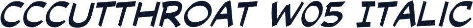 CCCutthroat W05 Italic