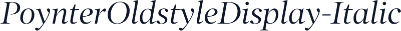 PoynterOldstyleDisplay-Italic