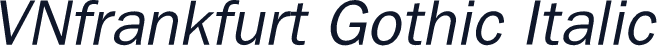 VNfrankfurt Gothic Italic