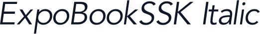ExpoBookSSK Italic