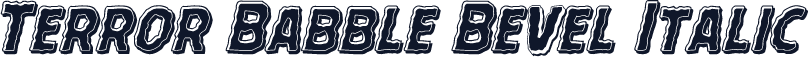 Terror Babble Bevel Italic