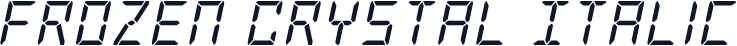 Frozen Crystal Italic