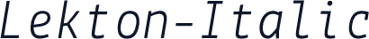 Lekton-Italic