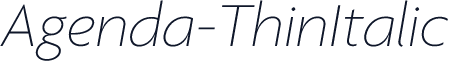 Agenda-ThinItalic