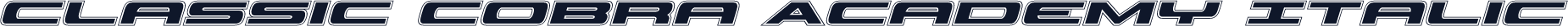 Classic Cobra Academy Italic