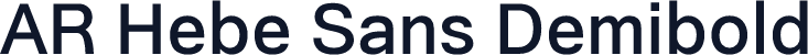 AR Hebe Sans Demibold
