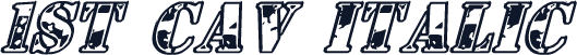 1st Cav Italic