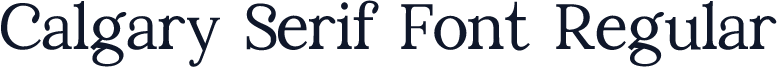 Calgary Serif Font Regular