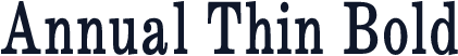 Annual Thin Bold