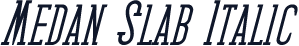 Medan Slab Italic