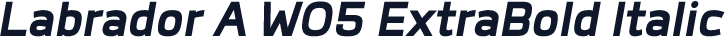 Labrador A W05 ExtraBold Italic