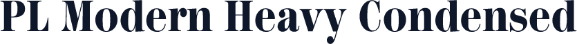 PL Modern Heavy Condensed