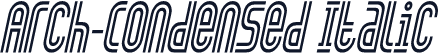 Arch-Condensed Italic