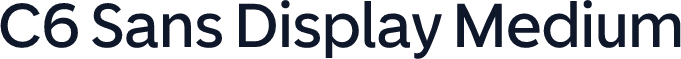 C6 Sans Display Medium