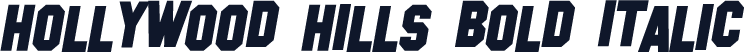 Hollywood Hills Bold Italic