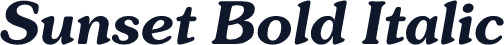 Sunset Bold Italic