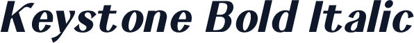 Keystone Bold Italic